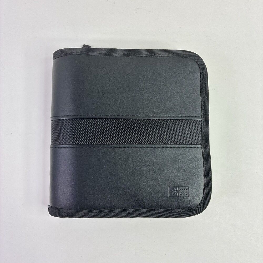 Case Logic Soft Storage Case CD DVD BluRay 28 ct Capacity Wallet Travel Black